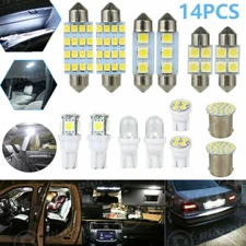 14PCS LED Interior License Light Package Kit White For Chevy Silverado 1999-2006