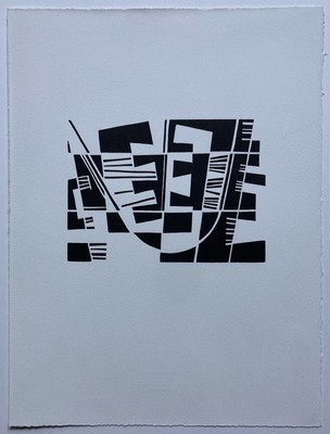 Jean Leppien, Ohne Titel, 2003, Grafik, Linolschnitt