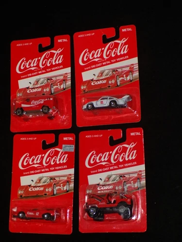 Vintage Coca Cola Coke Die-cast Metal Toy vehicles Sealed Jeep Van car