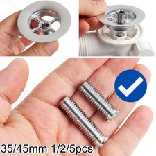 1/2/5pcs 35mm 45mm Kitchen Sink Basket Strainers Waste Threaded Screw Connector