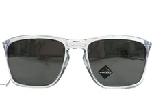 Oakley Sunglasses Sylas OO9448-2957 Polished Clear Frames w/ Prizm Black Lenses