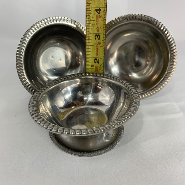 Vintage Vollrath Stainless Steel Dessert Bowls (15 Bowls In 3