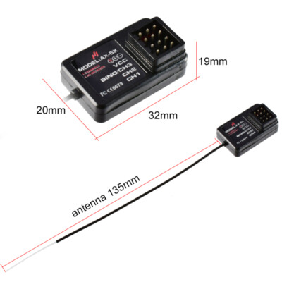 AUSTAR AX-5S 2.4GHz 3CH Ricevore RC Aggiornamento Parti di AUSTAR AX-5S 2.4GHz 3CH Ricevore RC Aggiornamento Parti di