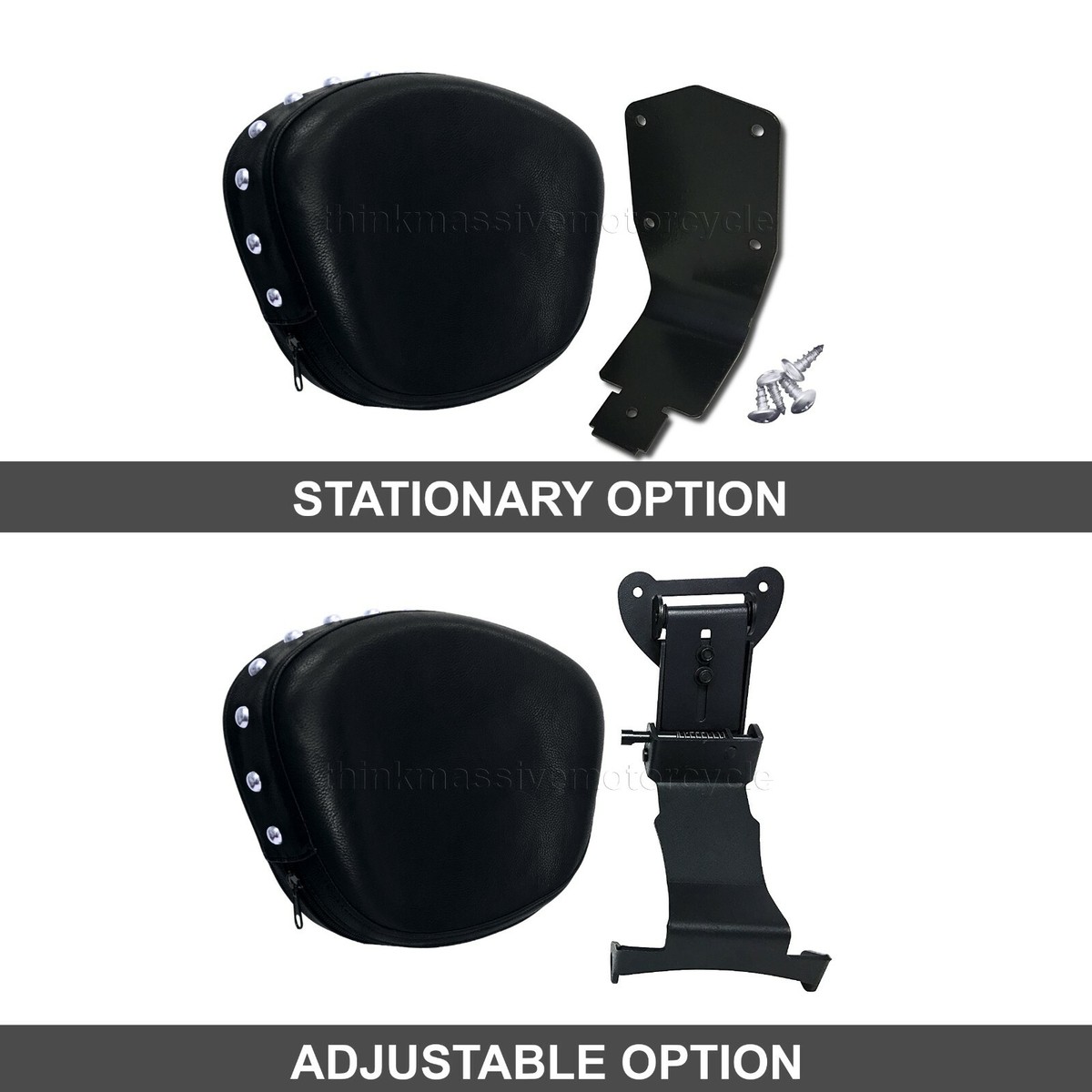 Fully Adjustable Driver Backrest Back Rest Pad Set 2006-up Suzuki