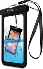 Waterproof Phone Case, Waterproof Phone Pouch Dry Sealed Bag with Lanyard