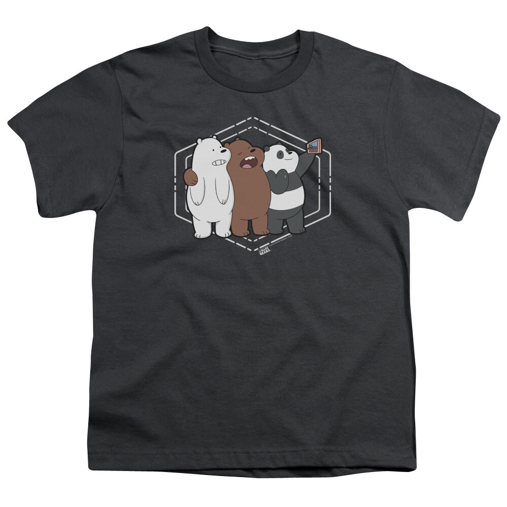 We Bare Bears Selfie Kids Youth T Shirt Licensed Cartoons Tee 