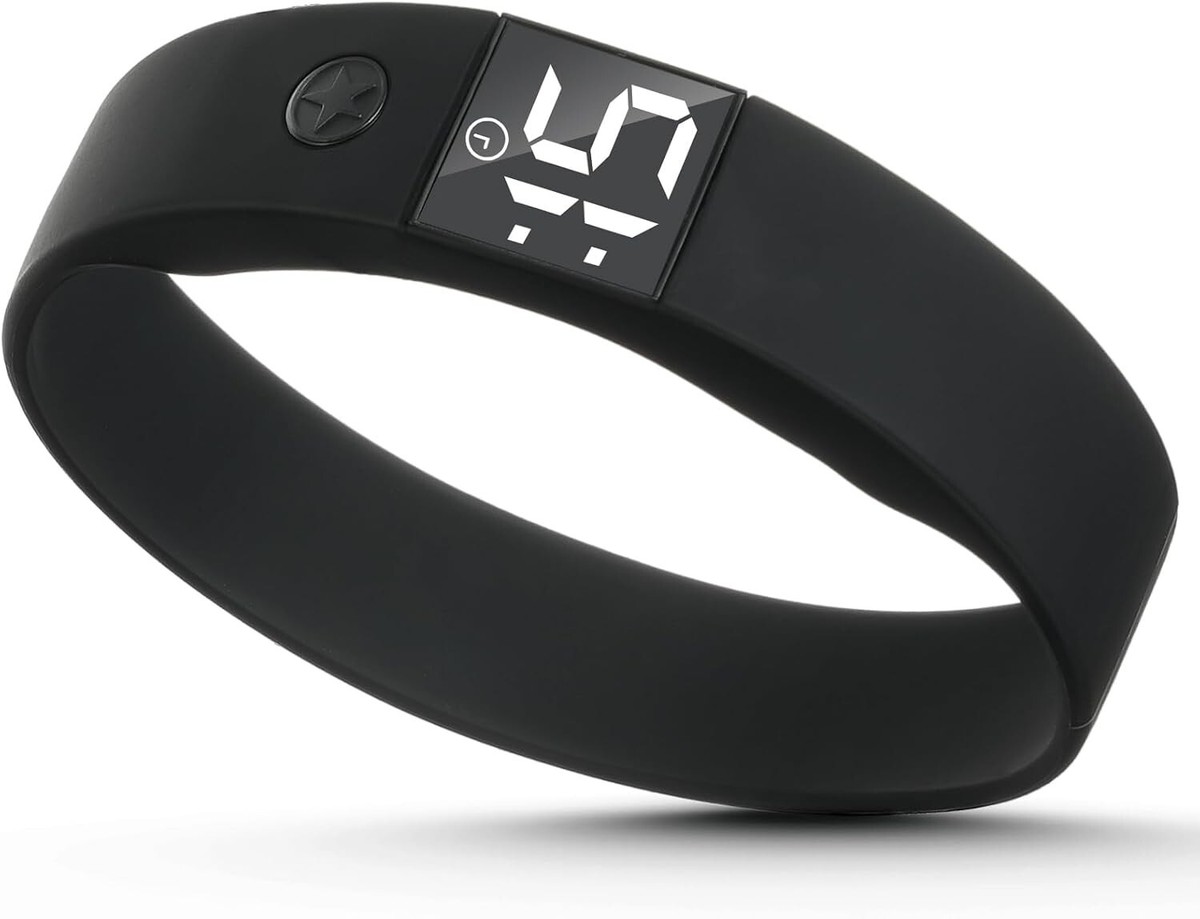 Vibrating Alarm Clock Watch - Silent Wristband Alarm For Heavy Sleepers, No Phone Needed (White) Vibrating Alarm Clock Watch Vibrating Alarm Clock Watch - Silent Wristband Alarm For Heavy Sleepers, No Phone Needed (White) Vibrating Alarm Clock Watch