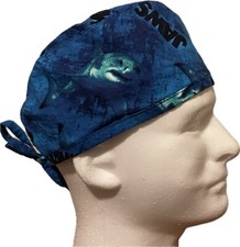 Jaws Deep Sea Scrub Hat Chemo Cap