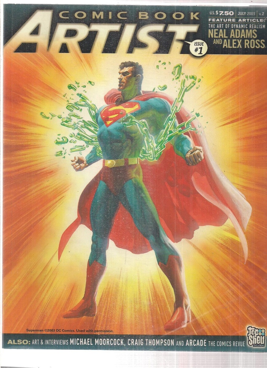 Comic Book Artist #1 2000 Superman Cover Neal Adams Alex Ross