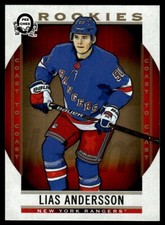 2018-19 O-Pee-Chee Coast to COAST RC Lias Andersson New York Rangers #179