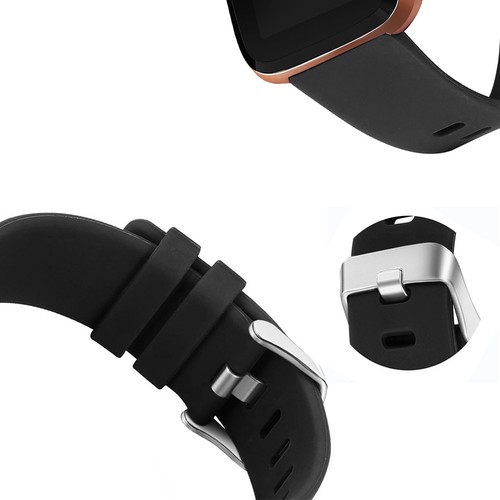Replacement Slim Silicone Rubber Classic Band Strap Wristband For Fitbit Versa - Picture 4 of 5