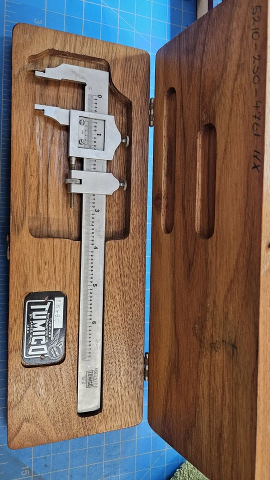 Tumico Tubular Micrometer Co 78-12-300 12” Vernier Caliper Machinist Tool - Image 2 of 4