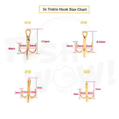 Vmc Treble Hook Size Chart