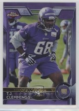 2015 Topps Chrome Rookies Purple Refractor TJ Clemmings #163 0c4