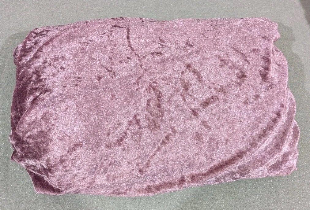 Velvet Fabric 1.48m x 2m Pink Shimmer Stretch Sewing Costume Skirt  Cushions 