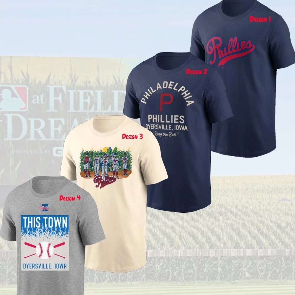 Philadelphia Phillies Team 2026 Field of Dreams One Side For Fans