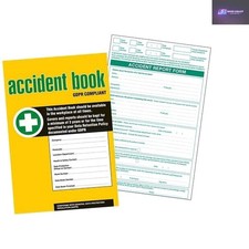 HSE Requirement A4 Accident Report Book - GDPR Compliant for Safe Workplaces