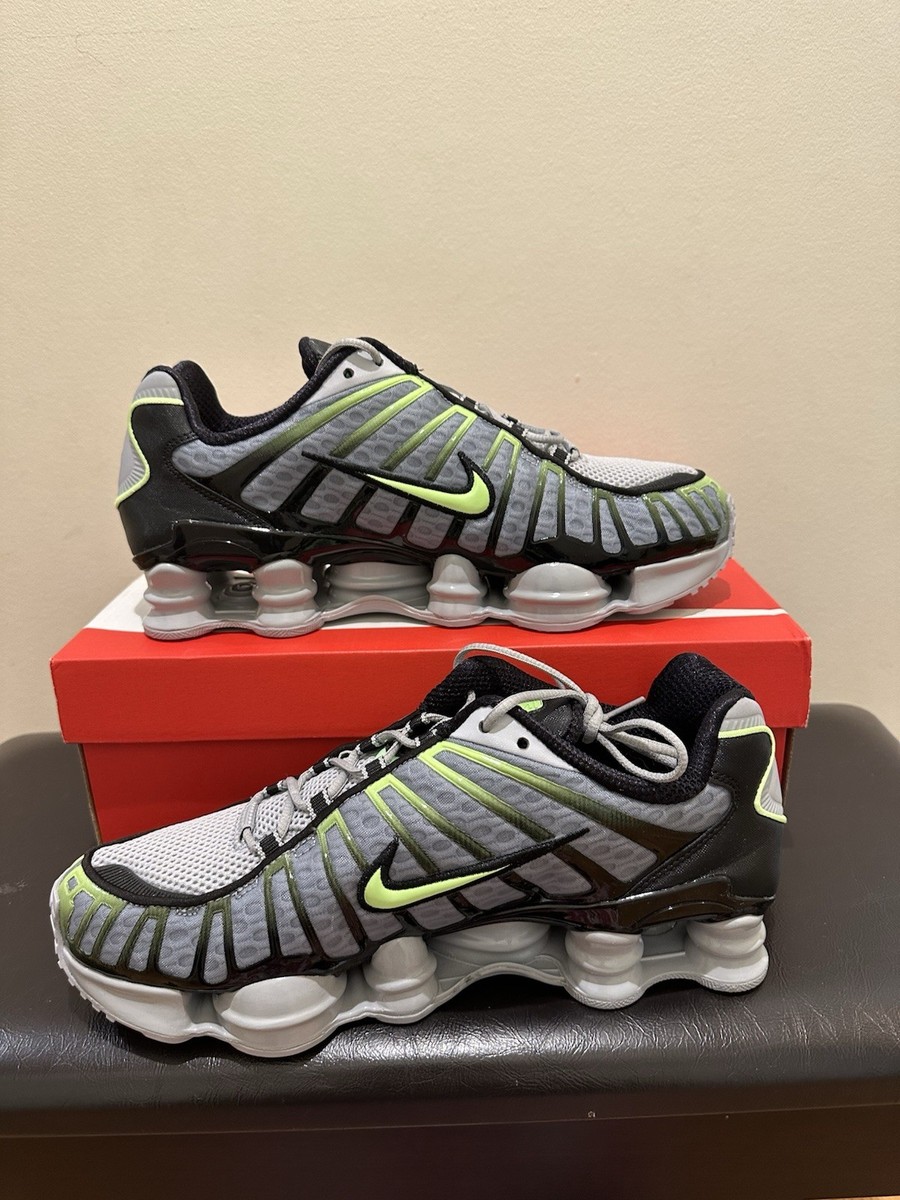 NIB Men Nike Shox TL Shoes Wolf Grey Lime Blast AV3595-005  display picture 1