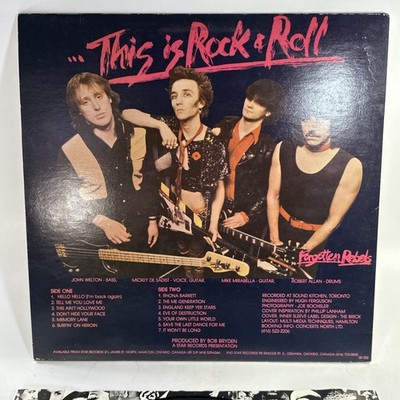 FORGOTTEN REBELS THIS AIN'T HOLLYWOOD LP VINYL ALBUM W/ Inner
