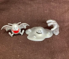 DQ Metal Figure 3Pc Set  3cm Miniatures: Metal Slime, Dracky, Mad Hand,