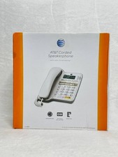 AT T CL2909 Corded Phone with Speakerphone and Caller ID/Call Waiting White