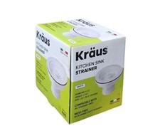 Kraus Plastic Heavy-duty Kitchen Sink Strainer Wear Resistant in White PST1-WH-C