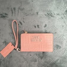 Steve Madden Pink Logo Women's Wristlet Organizer Wallet