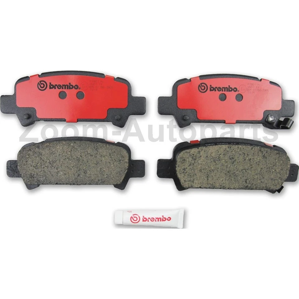 Kit de pastillas de freno delanteras traseras Brembo OE para 2005 2006 2007 2008 2009 Subaru Legacy Foto 3 de 3