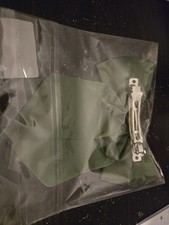 Dark Green Solid Fabric Bow Barrette Hair Clip w/ Metal Clip, New