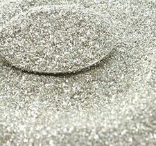 Silver Imported German Glass Glitter - 4 Ounce Bag - Fine 90 Grit, 311-9-SL