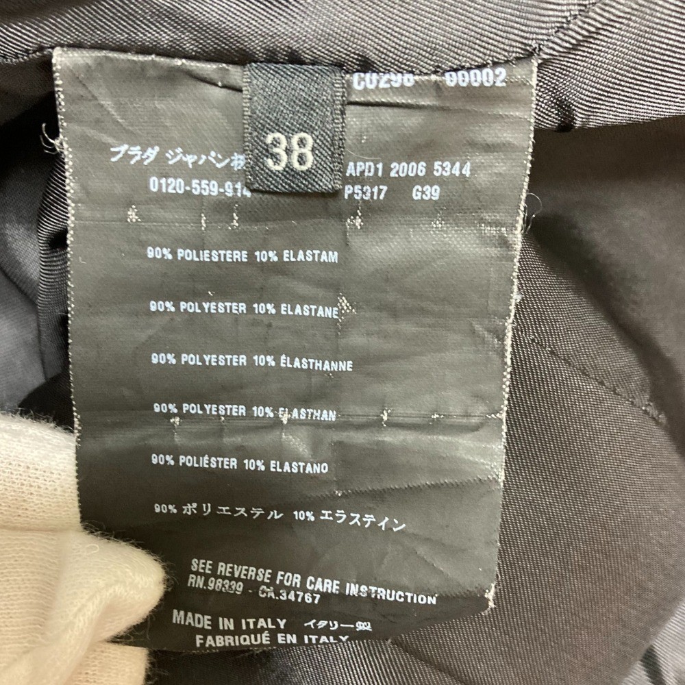 PRADA Prada snap button tailored jacket size 38 b… - image 7