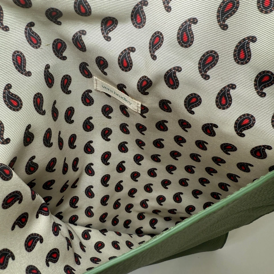 Vera Bradley большой конверт Tech рукав бронзовый зеленый в коже - Изображение 4 из 4