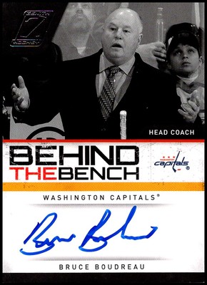 2010-11 Zenith #5 Bruce Boudreau - Behind the Bench Auto /199 FREE SHIPPING!