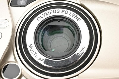 Olympus mju III 150 37.5-150mm Film Camera Gold w/ Case Battery