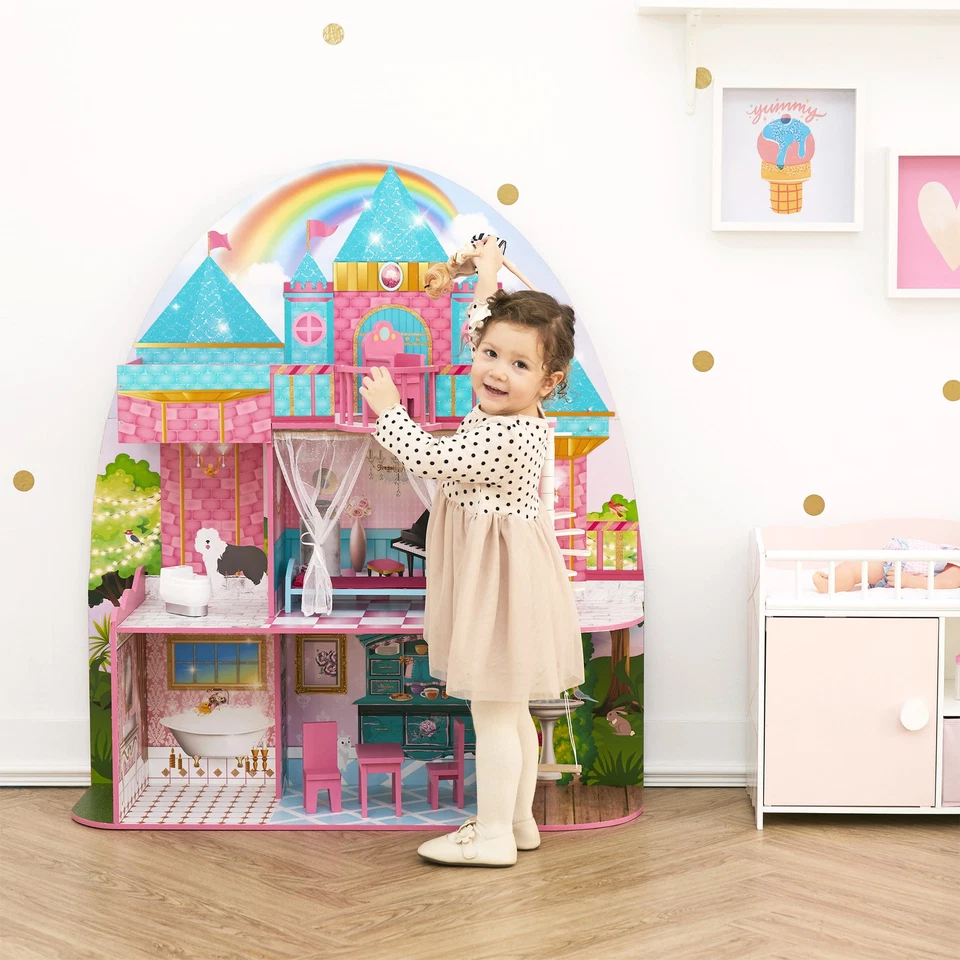 Casa de bonecas de madeira Olivia's Little World Princess Castle - Imagem 4 de 4