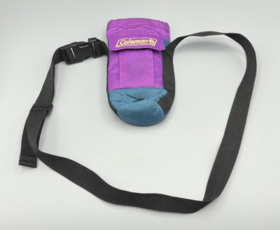 Vintage Coleman Purple Hip Waist Hiking Pack Water Bottle Holder Pocket 90 s Y2K