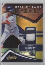 2022 Absolute Hall of Fame Memorabilia Spectrum Gold /10 Eddie Murray HOF 04br