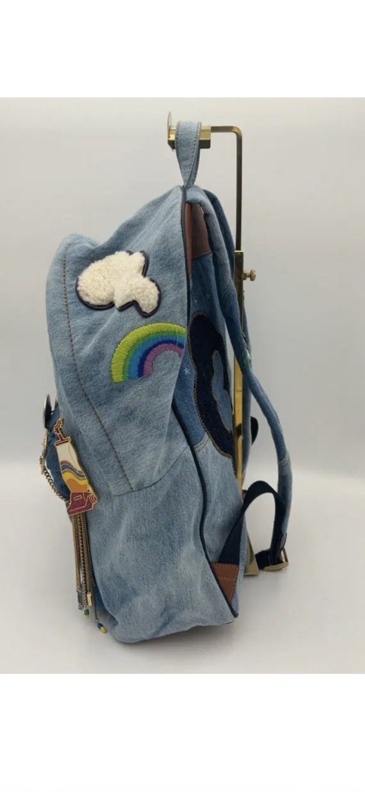 Marc Jacobs Denim Patchwork Applique Artistic Des… - image 4