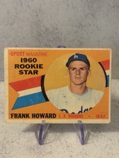 1960 Topps - Sport Magazine 1960 Rookie Star Frank Howard #132 Rookie Card. rookie card picture
