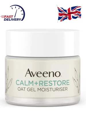 Aveeno Face Calm+Restore Oat Gel Moisturiser (1x 50ml), Face Moisturiser UK