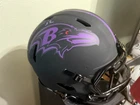 Ray Lewis Autographed Ravens F/S Eclipse Authentic Helmet-Beckett Certify