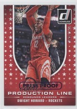 2014 Donruss Production Line Rebounds Press Proof Purple Dwight Howard HOF 9o3