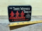 B. Morris & Son Three Witches Advertising Tobacco Tin c1900s  -Empty