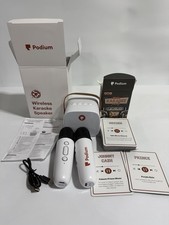 Karaoke Machine 2 Wireless Microphone, Bluetooth Speaker And Karaoke Cards