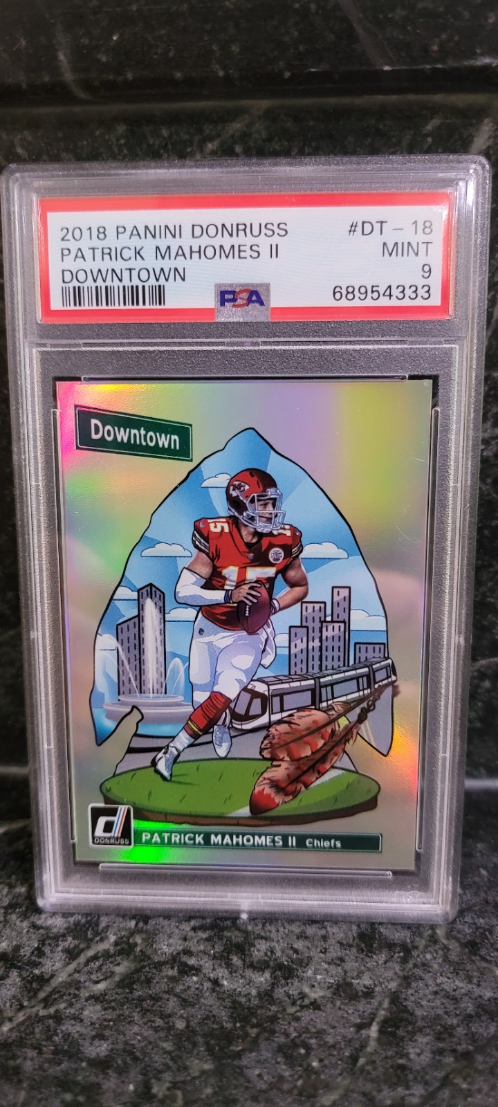 2018 Panini Donruss - Downtown! Patrick Mahomes II #DT-18