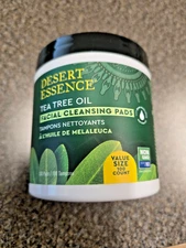Desert Essence Tea Tree Oil Facial Cleansing Pads 100 Ct