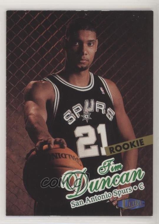 1997-98 Fleer Ultra Rookie Tim Duncan #131 HOF 02fv