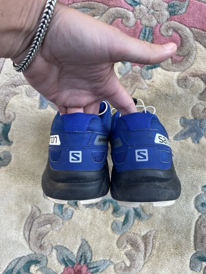 Salomon Blue Speedcross 4 Trail Running Shoes - 7.5US Men’s 8.5US Women’s - Image 4 of 4