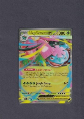 Mega Venusaur ex MEP 013 Jumbo Oversized 3D Black Star Promo Pokemon TCG Card NM