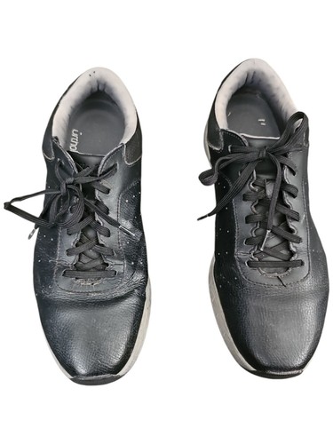 Walter Hagen Course WHM18-EE Men's Spikeless Golf Shoes Size 11W Black Leather - Picture 2 of 14
